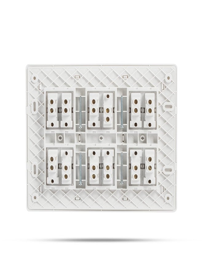 Wipro Northwest (Venia) Switch Combo of 12M Plate + 6A Switch x12t, White (Kit 15) - Image 4