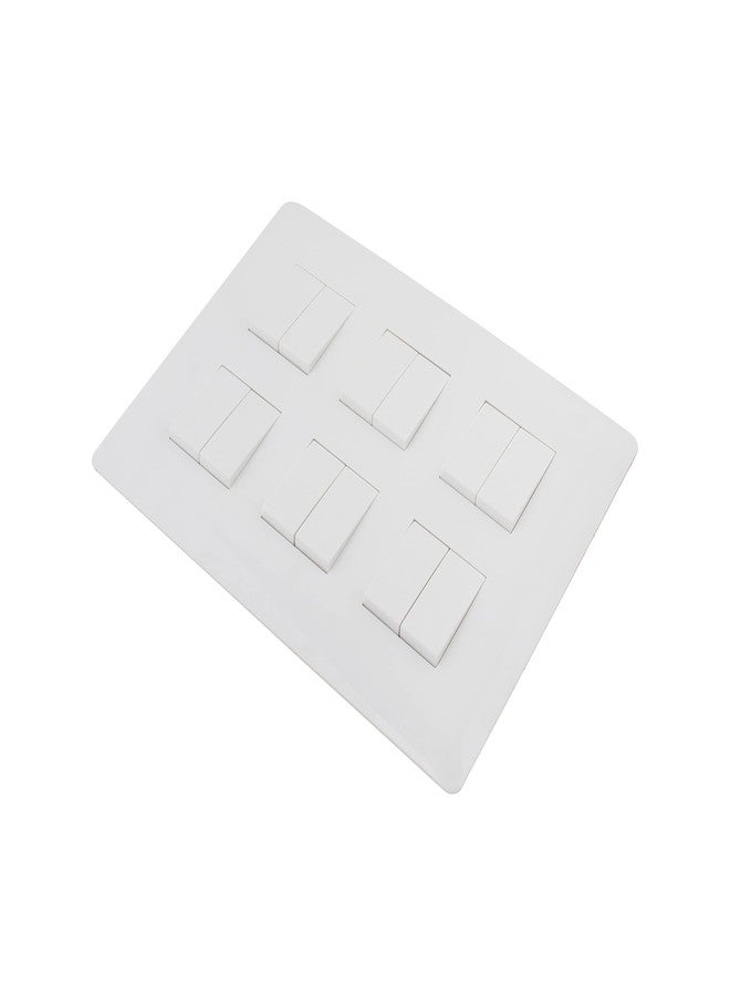 Wipro Northwest (Venia) Switch Combo of 12M Plate + 6A Switch x12t, White (Kit 15) - Image 5