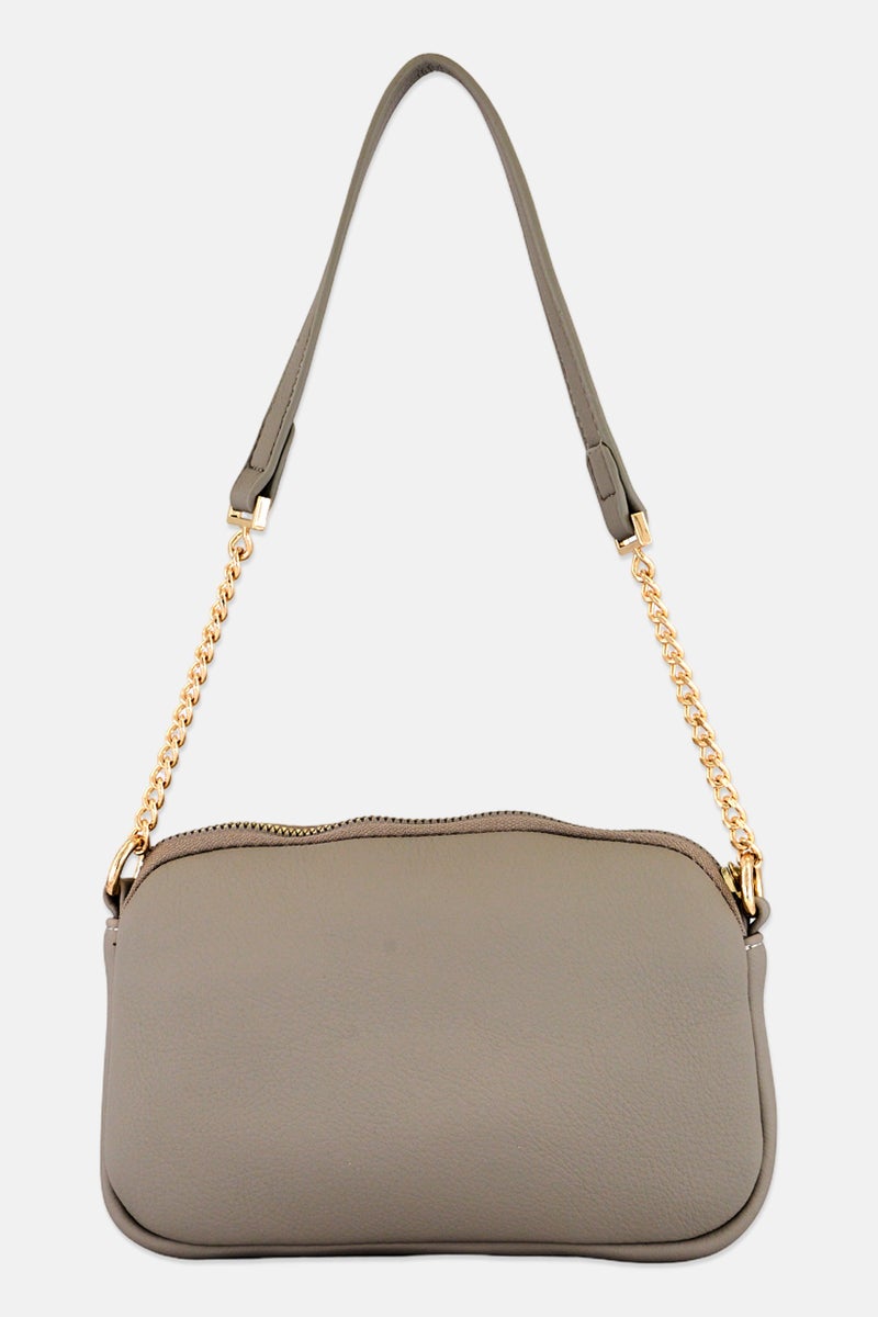 Kathy Ireland Women Brand Logo Sling Bag, Grey - Image 2