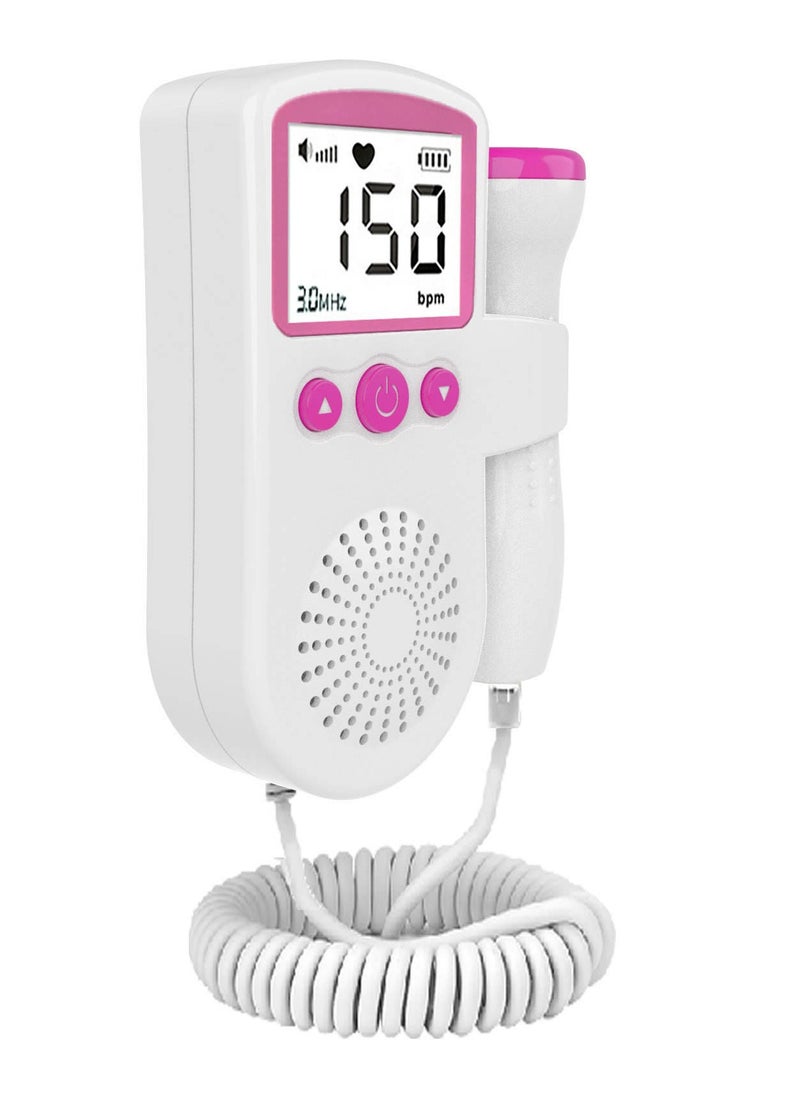 Fetal Heart Rate Monitor, Portable Ultrasound Doppler,  with LCD Screen