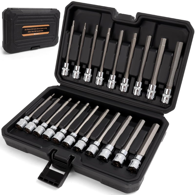MulWark 64-Piece Master-Torx-Automotive-Mechanics-Tool | 3/8, 1/4, 1/2 in. Drive Torx Bit Socket and External Torx Socket Set w./ Impact Adapter and Reducer | S2 and Cr-V Steel - Image 1