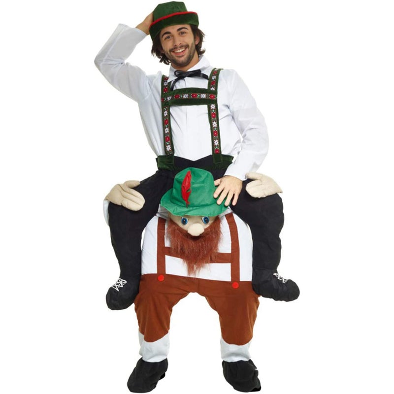 Morph Oktoberfest Costume for Men, German Beer Costume Men, Oktoberfest Piggyback Costume, Beer Halloween Costumes for Men - Image 3