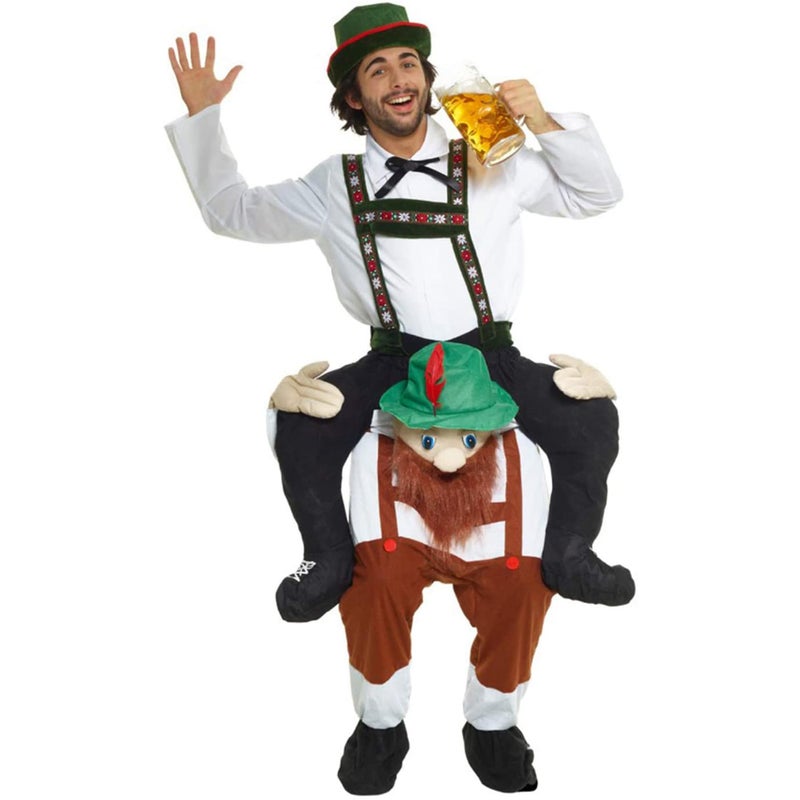 Morph Oktoberfest Costume for Men, German Beer Costume Men, Oktoberfest Piggyback Costume, Beer Halloween Costumes for Men - Image 2