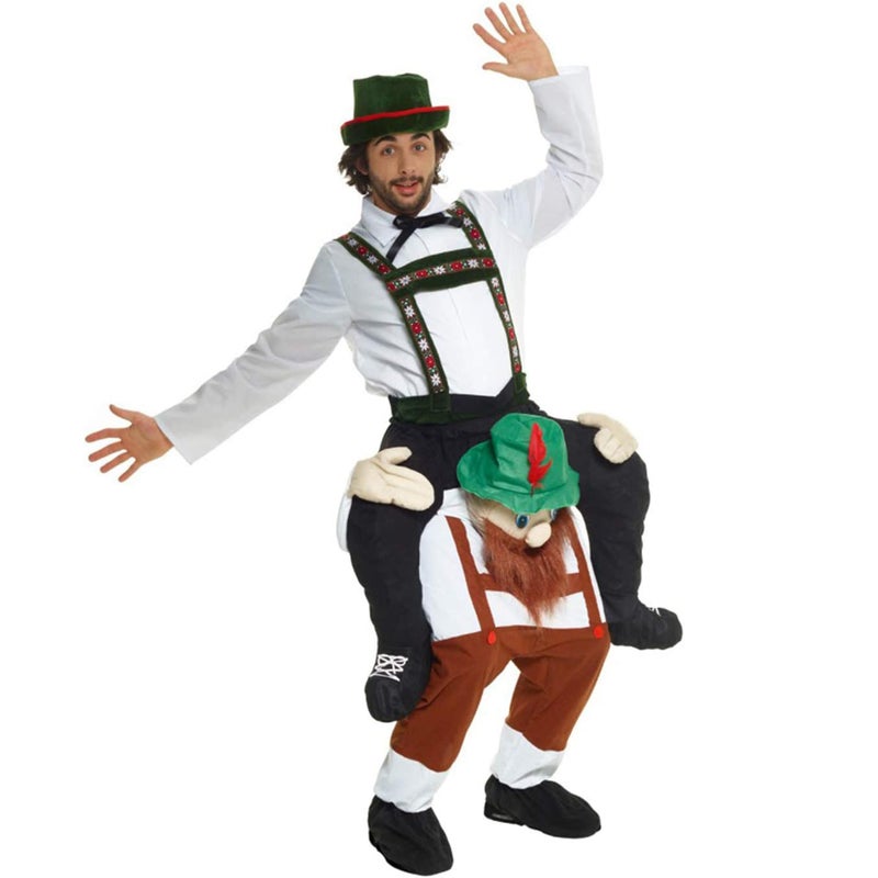 Morph Oktoberfest Costume for Men, German Beer Costume Men, Oktoberfest Piggyback Costume, Beer Halloween Costumes for Men - Image 4