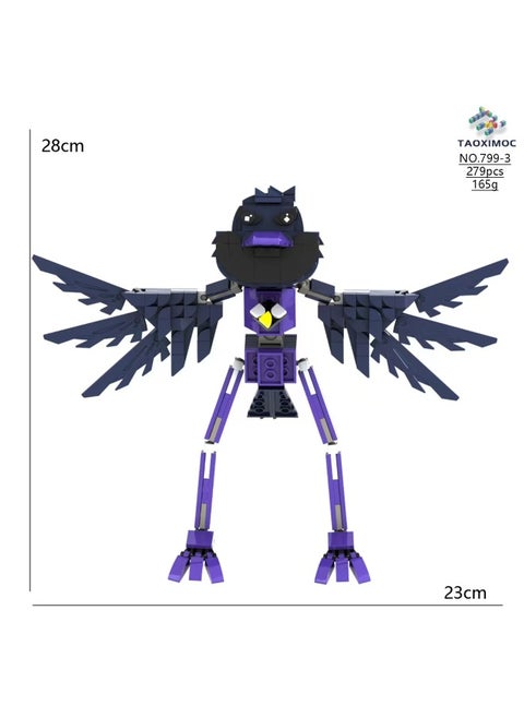 Poppy Playtime 4 Bobby's Game Time Season 4 Game Peripheral Toy Building Blocks Model Ornaments-Color:799-3 Crow Bobo