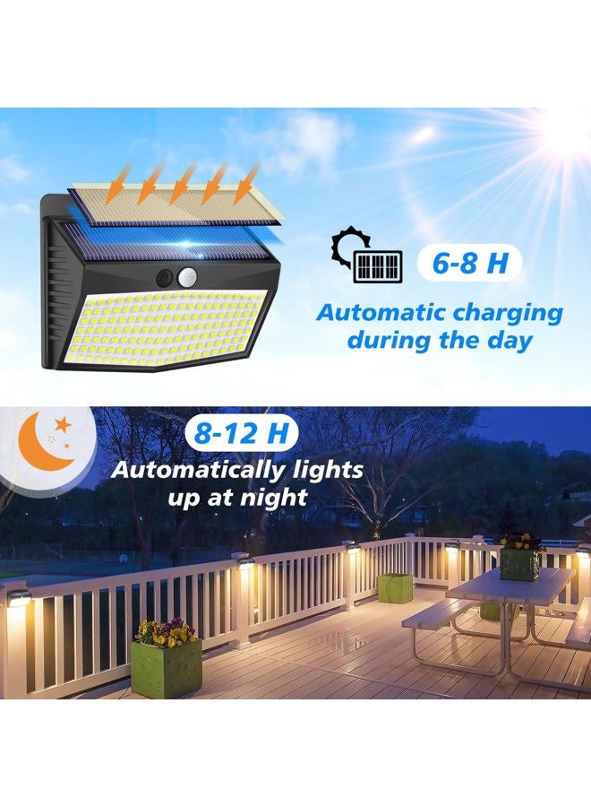 Peasur 2 Pack 138 LED Solar Lights Warm White - Image 2