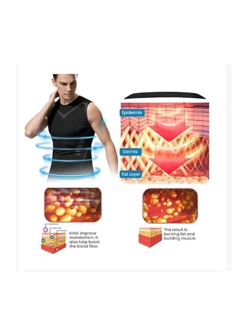 Energxcel Ionic Body Shaping Vest for Men Sleeveless Compression Tank Top Size L - Image 5