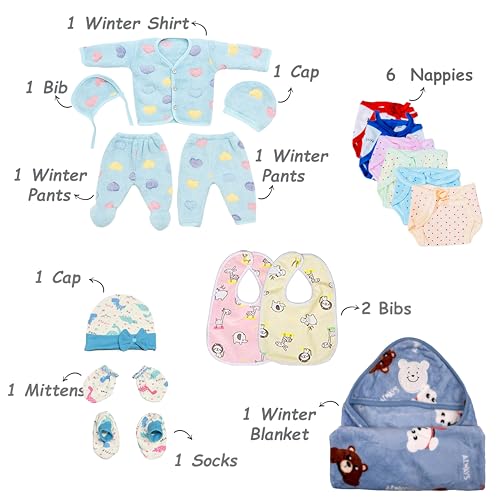 Infantbond New Born Baby Monsoon and SEMI Winter Season Hospital Essentials 73 in 1 (0-6 Months) Nursery Bag (Crown Grey) - Image 3