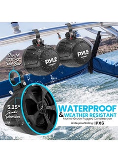 5.25'' Waterproof Off-Road Speakers, Marine Speakers, Rated Amplifier, Wireless Bluetooth Audio Controller ATV, UTV, 4x4, Jeep, Wired RCA, for Boat Stereo Speaker - pzsku/Z43A2AD9D01ACFC0A018DZ/45/_/1686553723/0610f23f-0628-47a2-a428-60b77080ad03