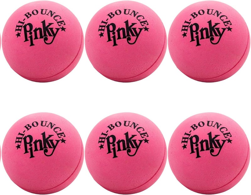 JA-RU Hi-Bounce Pinky Ball - 6 Pack of Durable Rubber Bouncy Balls for Kids and Adults - Perfect for Indoor and Outdoor Play - Image 1