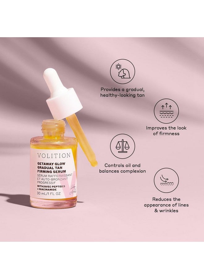 VOLITION Volition Beauty Getaway Glow Gradual Tan Firming Facial Serum - Hydrating & Plumping Tanning Drops - Peptides, Niacinamide & Black Walnut Extract for Natural Tanning - Image 2