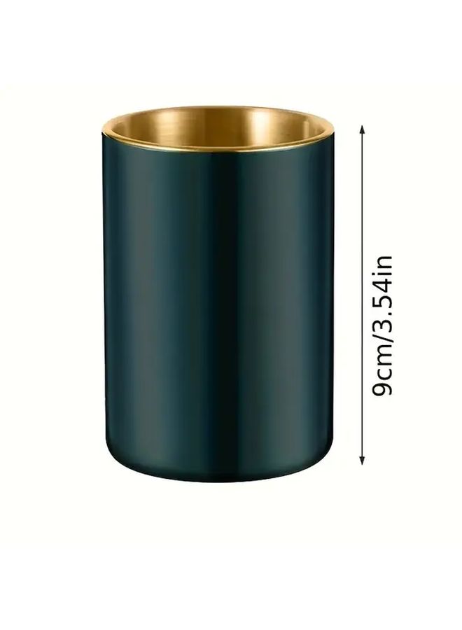 Stainless Steel Windproof Ashtray With Lid Black Smokeless Round Design - Image 3