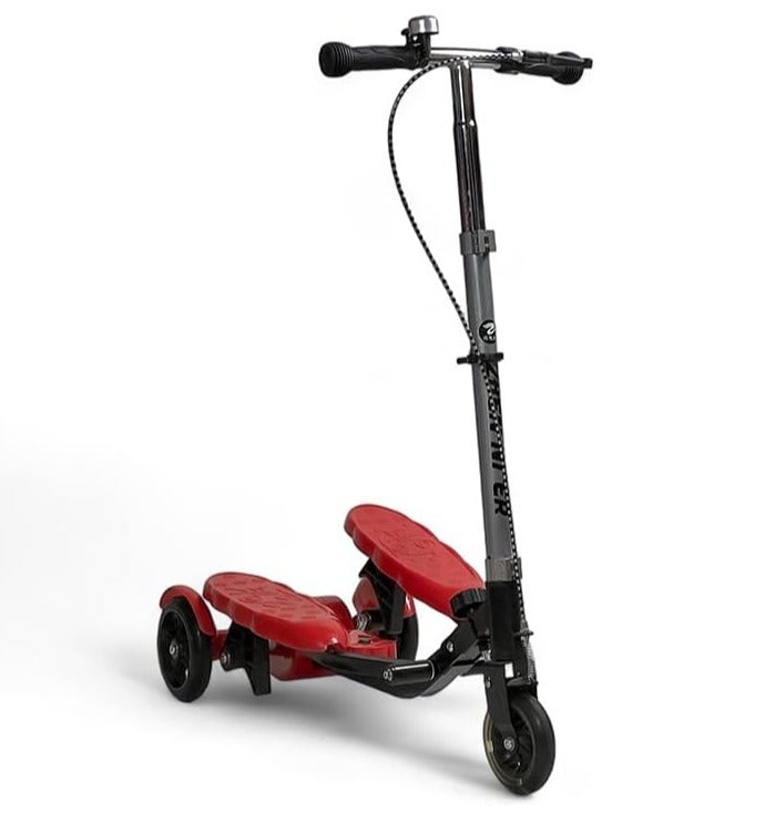 ALBADER Kids Scooter Pedal Scooter 3 Wheel Scooter with Front Brake LED Wheels Kids Scooter Large Size Kick Scooter for Kids Heavy Duty Scooter Supports 80KG Children Scooter with Lights Sounds Multi Color Scooter - Image 1