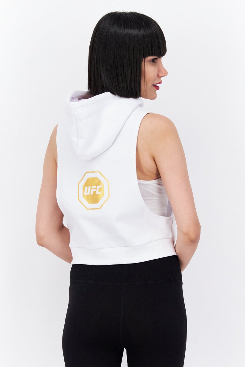 Ufc Women Sportswear Fit Sleeveless Training Top, White - Image 4