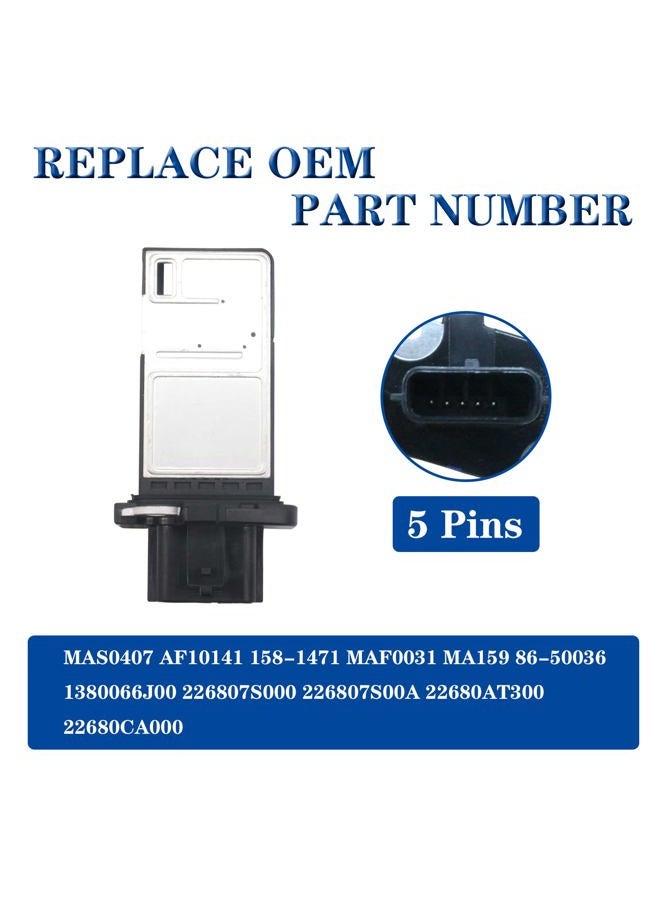 AdvanEX Mass Air Flow Sensor Meter 8650036 22680-7S000 AF10141 Replacement for Nissan Altima Titan Versa Pathfinder Frontier Armada/Infiniti FX35 G35 M35 M45 - Image 2