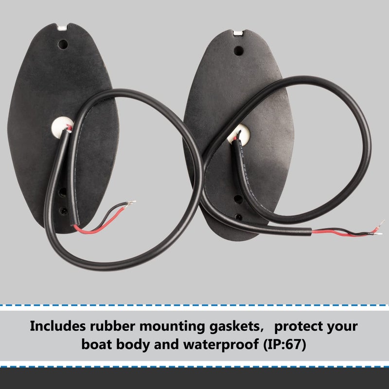 MARINE SYSTEM Stainless Steel LED Boat Navigation Lights, Boat Bow Light, Marine Boat Navigation lamp. Perfect for Pontoon, Skeeter, Power Boat and Skiff - Image 3