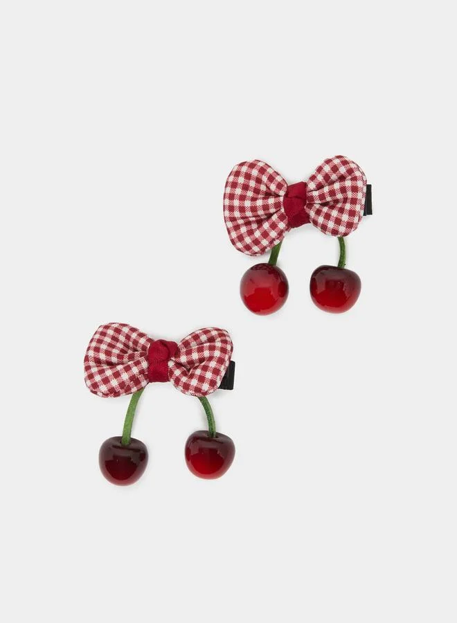Styli Set of 2 - Red Cherry Hair Clips