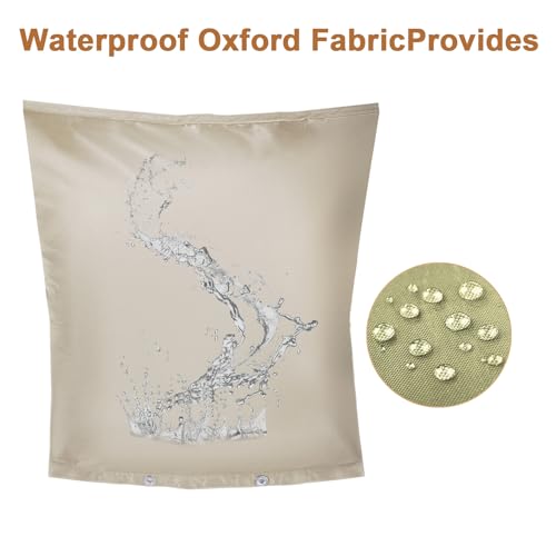 MY RUSTIC Backflow Preventer Insulation Cover,Pipe Insulation,Outdoor Pipe Covers for Winter Freeze Protection,Outdoor Faucet Covers for Winter Freeze Protection,Insulated Pipe Covers for Outside (24w*24h) - Image 5