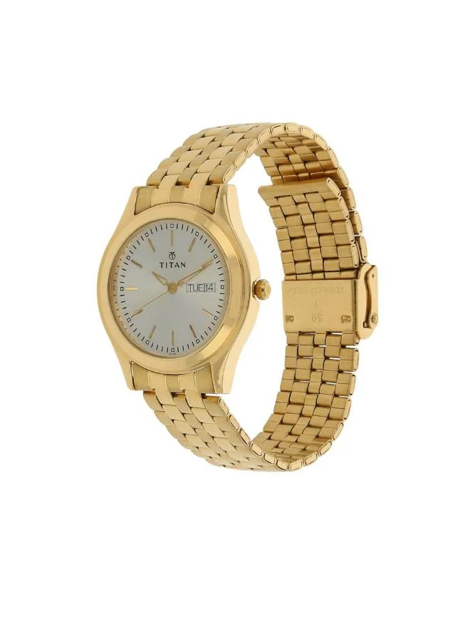 تيتان Men's Metal Analog Watch 1648YM04 - 35 mm