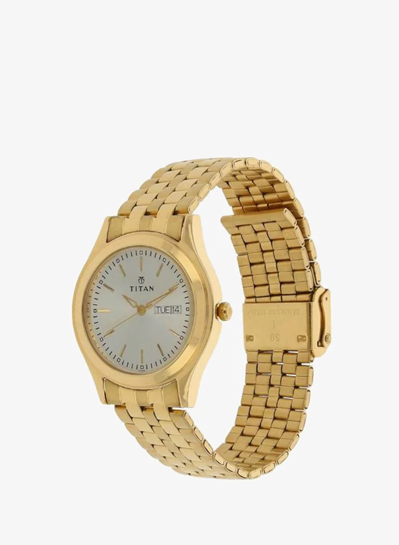 Titan Men's Metal Analog Watch 1648YM04 - 35 mm