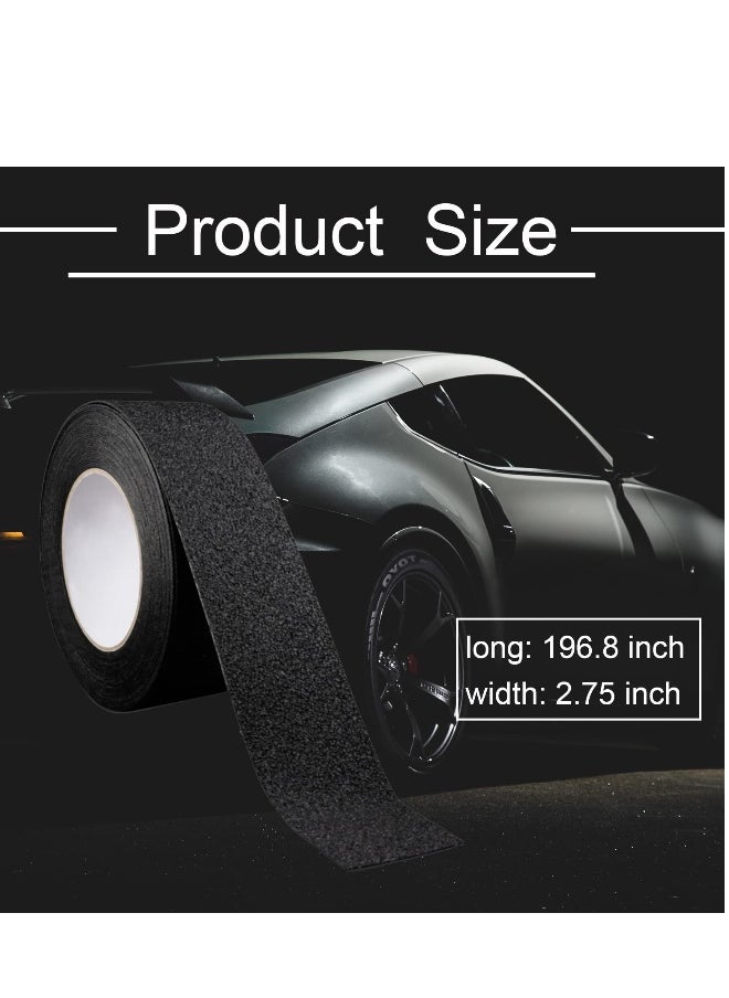 Generic Anti-Slip Car Door Entry Guard, Car Door Sill Protector, Rear Bumper Guard Scratch Scratch Protection Strip, Edge Protector for Most Cars Accessories, 7 * 5 cm, Textured Black  - Image 3
