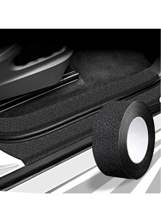 Generic Anti-Slip Car Door Entry Guard, Car Door Sill Protector, Rear Bumper Guard Scratch Scratch Protection Strip, Edge Protector for Most Cars Accessories, 7 * 5 cm, Textured Black  - Image 5