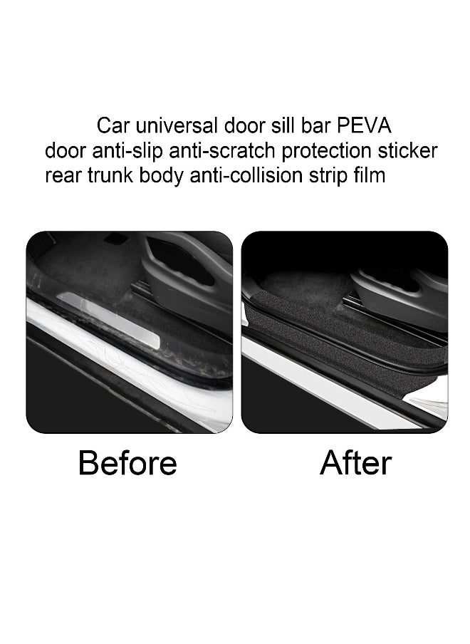 Generic Anti-Slip Car Door Entry Guard, Car Door Sill Protector, Rear Bumper Guard Scratch Scratch Protection Strip, Edge Protector for Most Cars Accessories, 7 * 5 cm, Textured Black  - Image 4