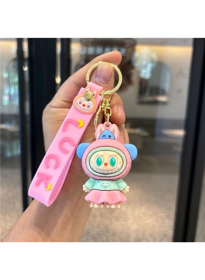 yongsheng 2pcs Cartoon Silicone Keychain Accessory，Purse Charm，Cute Keychain，Purse Charm for Handbags，Keychain Cute，Bag Charms for Handbag  - Image 4