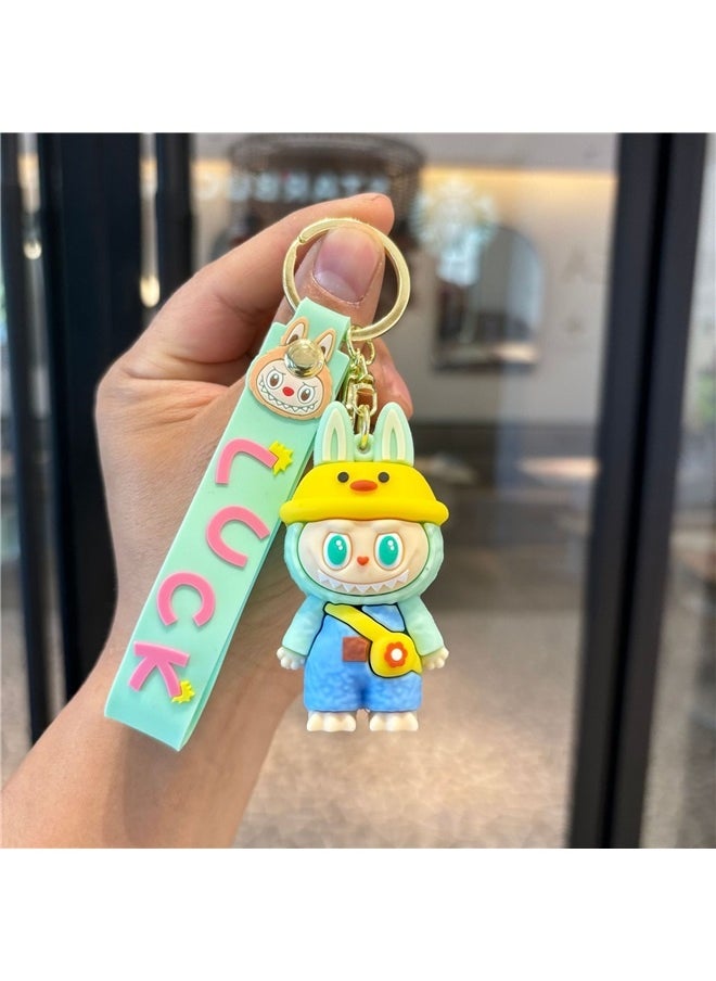 yongsheng 2pcs Cartoon Silicone Keychain Accessory，Purse Charm，Cute Keychain，Purse Charm for Handbags，Keychain Cute，Bag Charms for Handbag  - Image 3