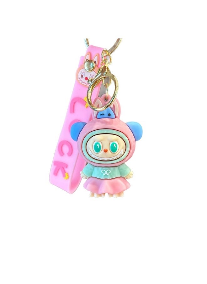 yongsheng 2pcs Cartoon Silicone Keychain Accessory，Purse Charm，Cute Keychain，Purse Charm for Handbags，Keychain Cute，Bag Charms for Handbag  - Image 1