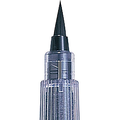 Kuretake Fude Brush Pen (No.22), Medium tip marker, Black Ink Refillable, for Calligraphy, Manga, Drawing, Professional, Artist, Made in Japan - Image 2