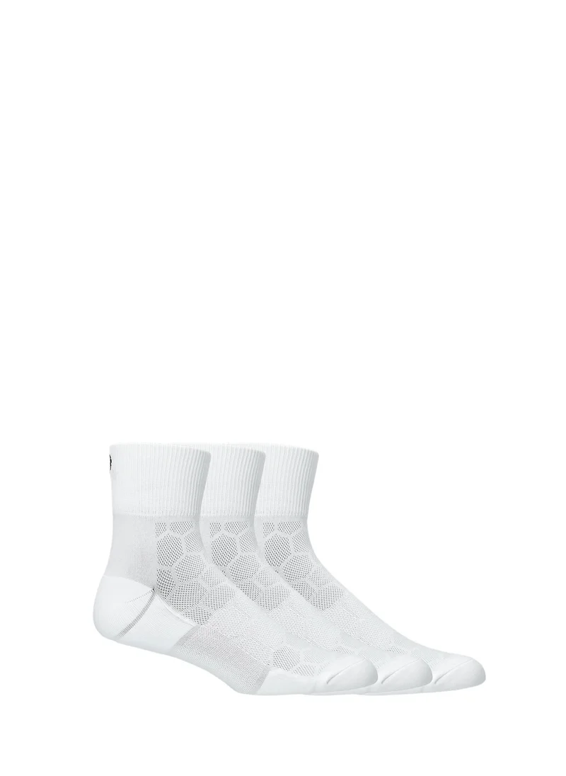 asics 3 Pack Running Quarter Ankle Socks