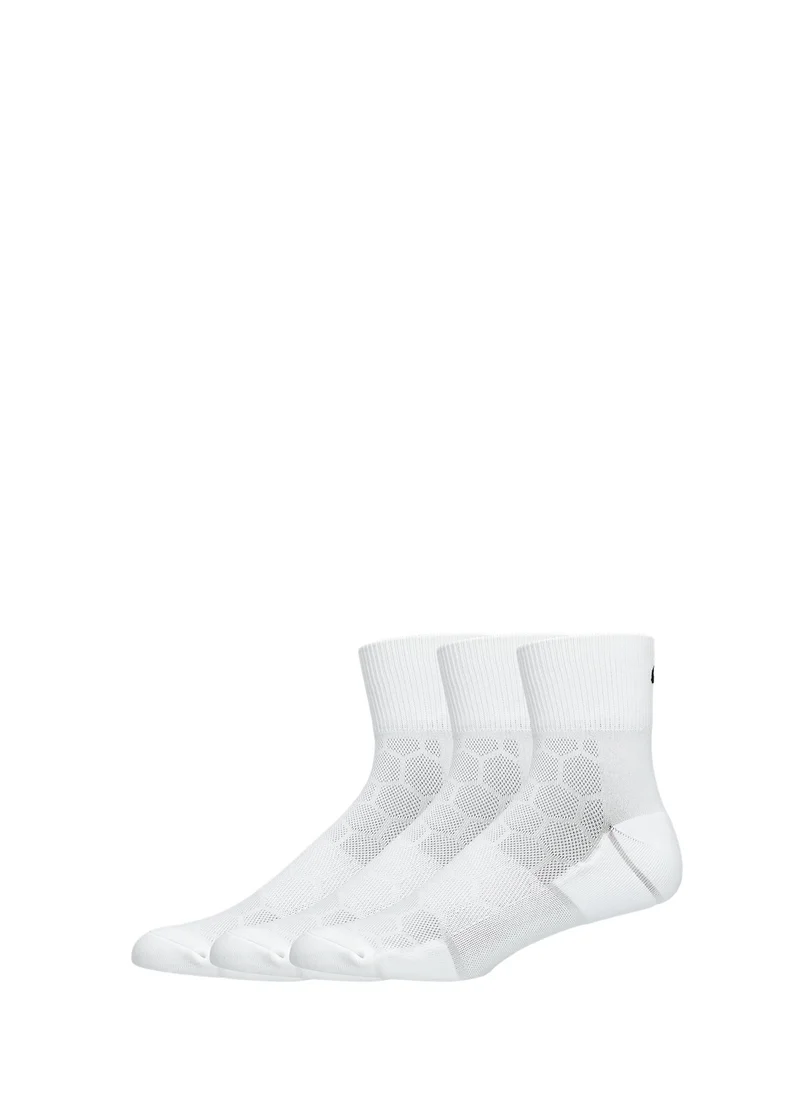 asics 3 Pack Running Quarter Ankle Socks