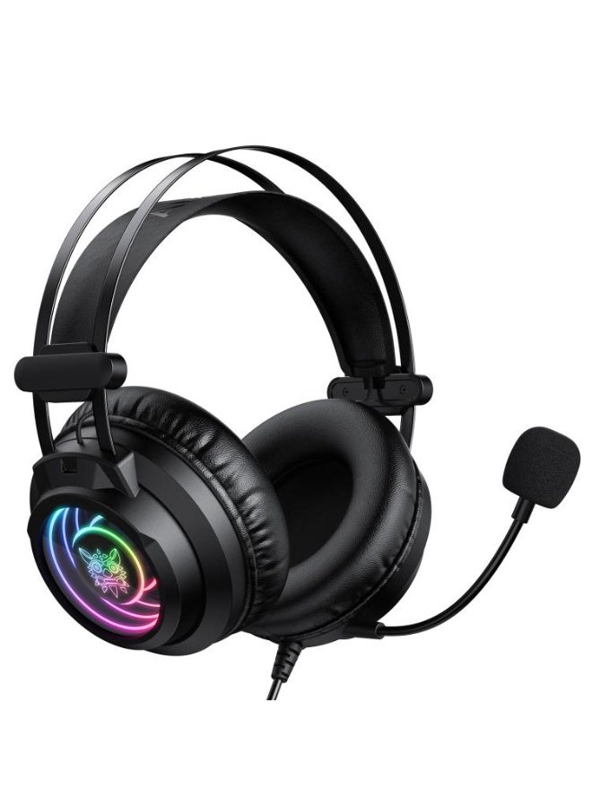onikuma X80 Abyss Mirror Wired RGB Gaming Headphone with Microphone - Image 1