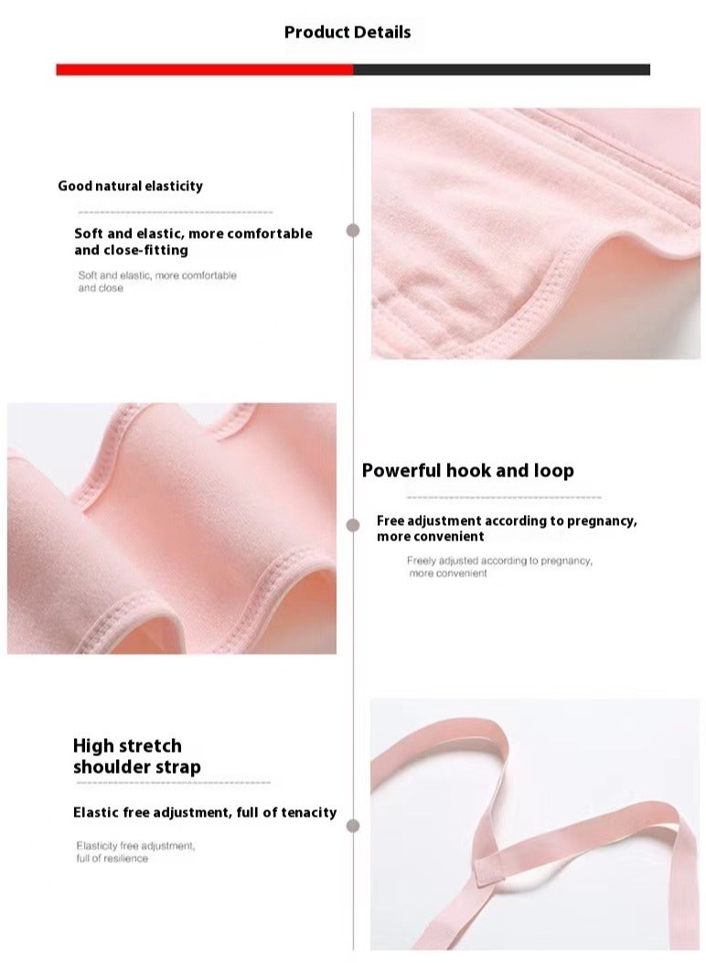 Mmmon Maternity Belt,Mommy Belt With Shoulder Straps Adjustable Pregnancy Harness Pregnant Maternity Belly  Back Support Belt(Skin Colour) - Image 4