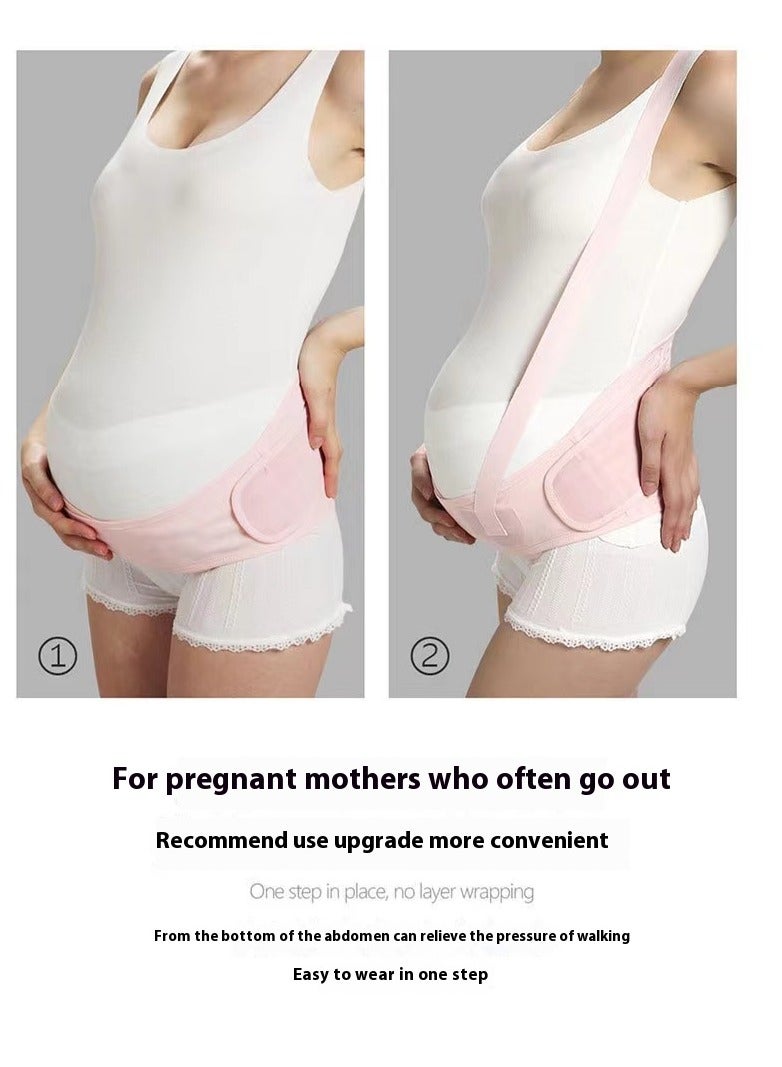 Mmmon Maternity Belt,Mommy Belt With Shoulder Straps Adjustable Pregnancy Harness Pregnant Maternity Belly  Back Support Belt(Skin Colour) - Image 5