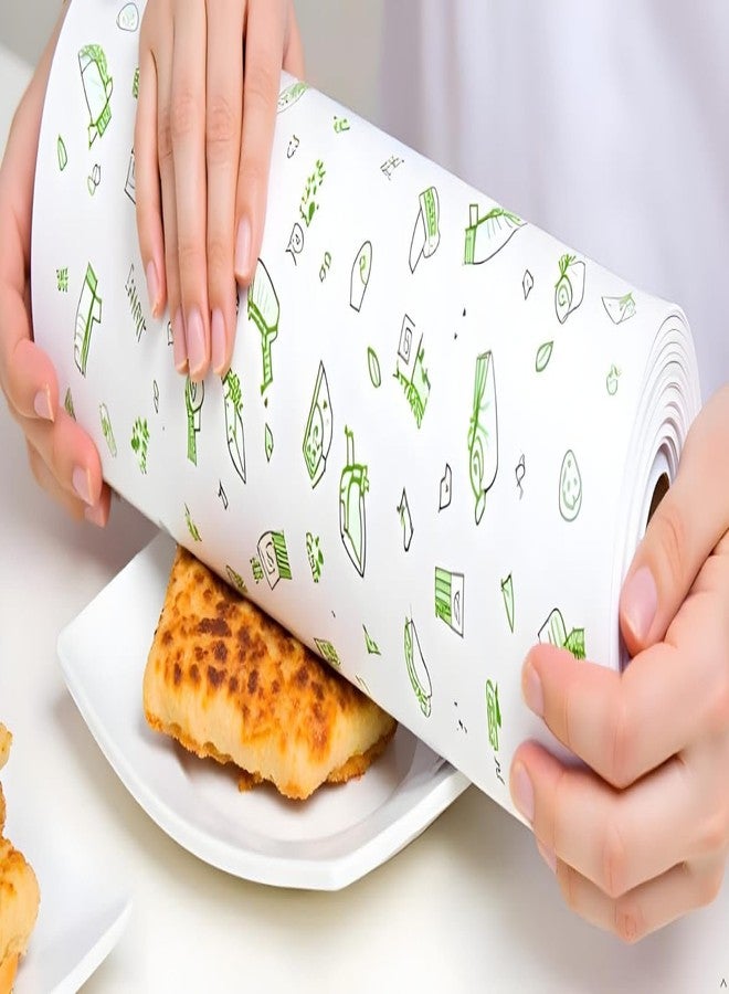 Vuvail 1 kg Food Wrapping Paper Roll - Premium Non-Stick Butter Wrapping| Oven Safe Parchment Paper|Greaseproof| Oil-Proof| Baking Grilling for Roti Sandwich Parantha Storage Packing| Kitchen Roll - Image 5