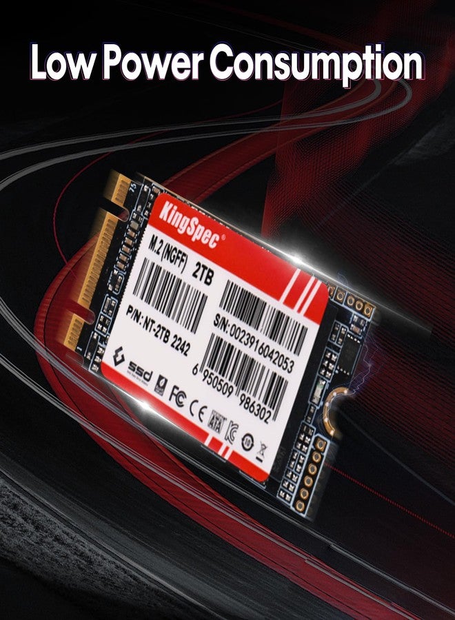 KingSpec NT Series 256GB M.2 2242 SATA SSD - Not Compatible with NVMe Socket, Sata3 6Gb/s Internal Solid State Drive, for Ultrabook & Laptop & Desktop - Image 4