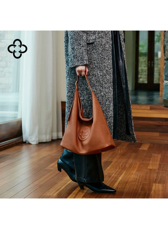 Cassile Women's Shoulder Bag, Genuine Deer Leather, High-end Luxury Commuter Tote Bag, Birthday And New Year Gift - Image 3