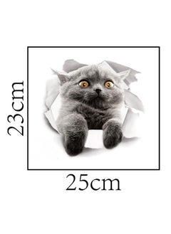 3Pcs Cute cartoon 3D cat pattern wallpaper home bedroom toilet waterproof toilet sticker XH2007