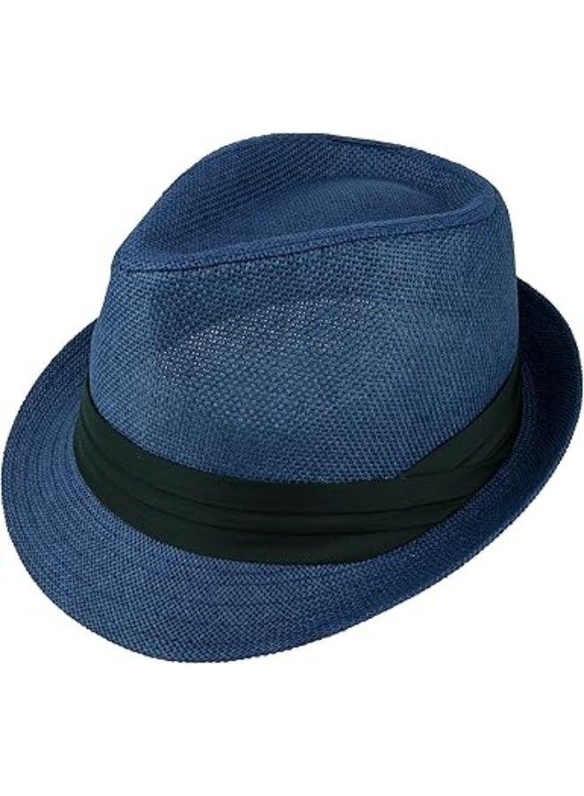Unisex flat top hat in a classic style - multi-colored, one size