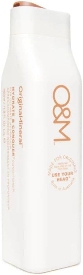 OM Hydrate and Conquer Conditioner 350ml For Dry Hair Colour Safe Clean From Sulfates Parabens Silicones MIT Phthalates Propylene Glycol Gluten PETA Certified Vegan