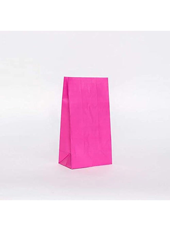 Unique Vibrant Hot Pink Paper Party Bags (Pack of 12) - Premium Quality, Perfect for Celebrations & Gifts - Image 4
