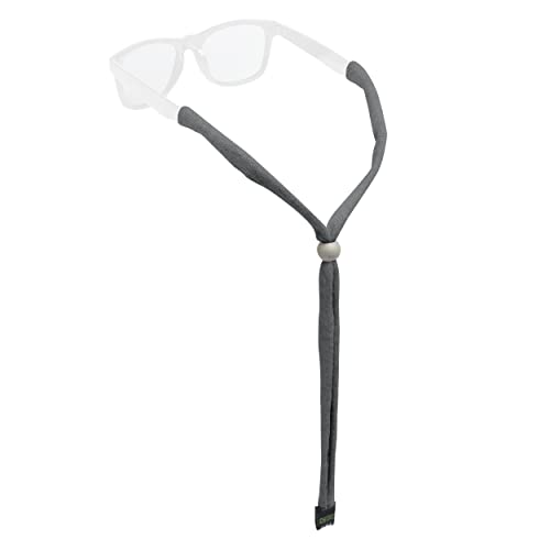 Chums Upcycled Cotton Glasses Retainer - Eco-Friendly Adjustable Sunglasses Eyewear Holder Strap (Anthracite Heather) - Image 1