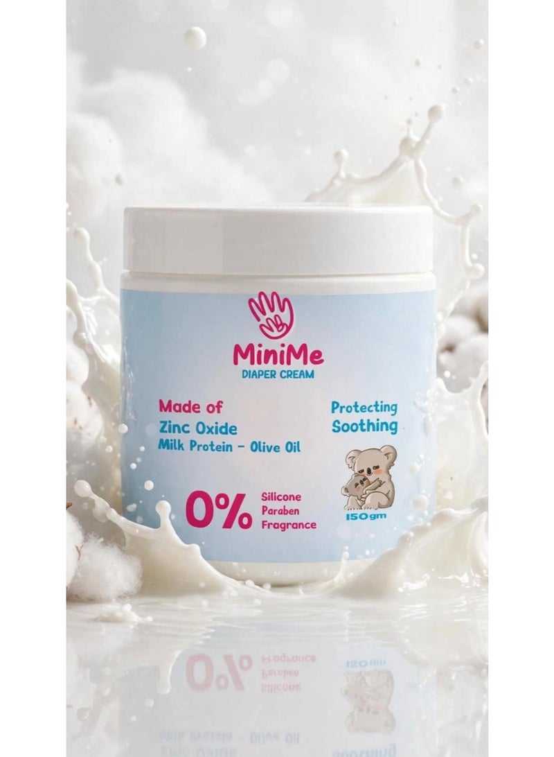 MiniMe DIAPER CREAM MODE OF ZINC OXIDE - MILK PROTEIN - OLIVE OIL - 150 GM - Image 1