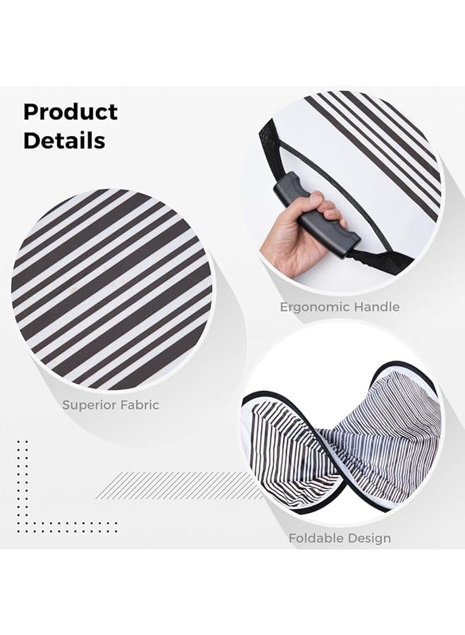 Excefore Dent Reflector Board With Storage Bag, 80Cm Striped Light Reflector Board, Flexible Foldable Dent Panel, Dent Fix Tool For Vehicle Door Scratch And Hail Damage Car Dent Check Tool, Black - Image 4