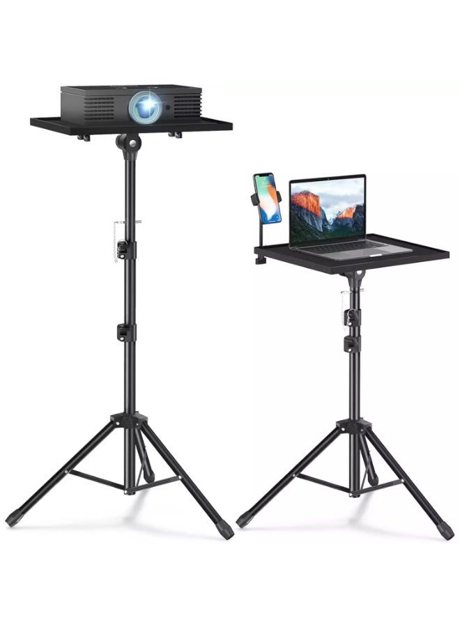 Laptop Tripod Projector Stand Adjustable Height 22 to 47 Inch for Outdoor Movies - Image 1