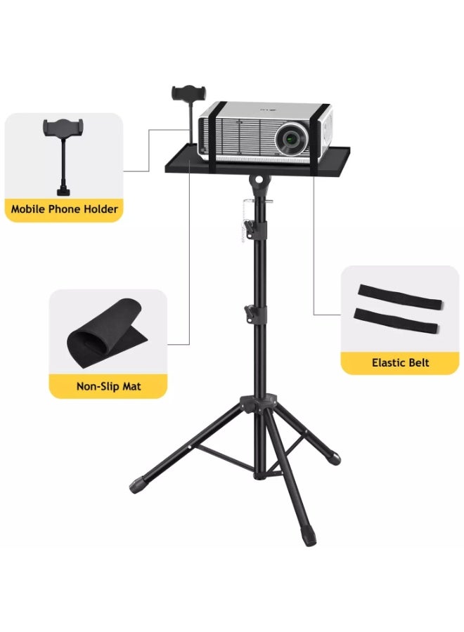 Laptop Tripod Projector Stand Adjustable Height 22 to 47 Inch for Outdoor Movies - Image 3