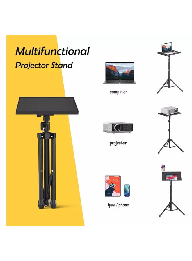 Laptop Tripod Projector Stand Adjustable Height 22 to 47 Inch for Outdoor Movies - Image 2