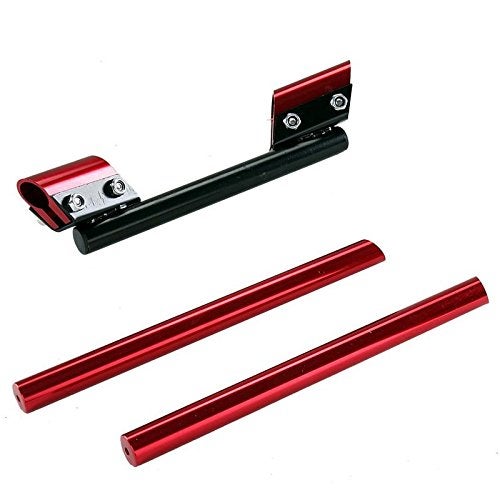 Dhe Best HB34 Metal Stylish Pipe/Rod Handlebar for RE Classic - Red and Black/Silver - Image 4